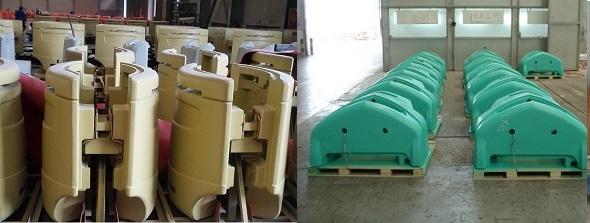 Mini Excavator Counterweight With Primer Coating And Finish Painting