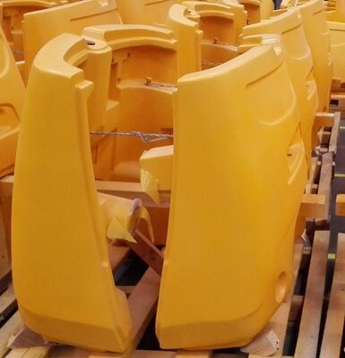 Vacuum Casting Forklift Counter Weight Shot Blast Surface With OEM Service