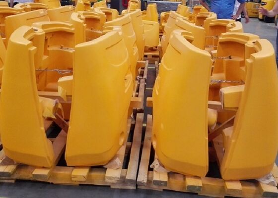 Vacuum Casting Forklift Counter Weight Shot Blast Surface With OEM Service