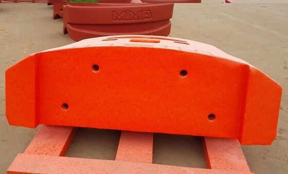 OEM High-Quality Sand Cast Iron Counter Weight 1000-2000kg For Forestry Track Harvesters
