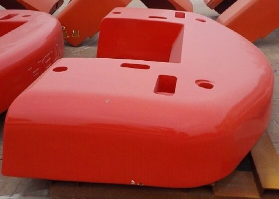 OEM Sand Cast Iron Huge Counter Weight For Aerial Work Platform and Crawler Crane