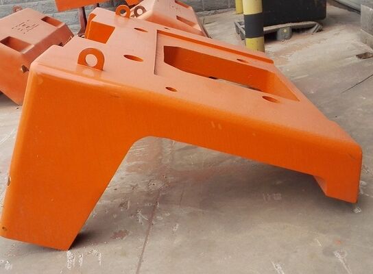 Sand Casting Huge Mobile Crane Counterweight Gray Iron GG150 Material For Pile Driving Rig