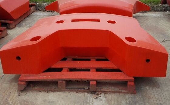 Sand Casting Huge Mobile Crane Counterweight Gray Iron GG150 Material For Pile Driving Rig