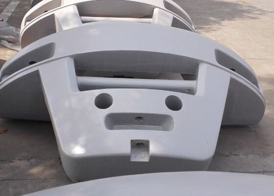 Polishing Surface Counterweight Of Crane Gray Iron GG150 Material High Performance