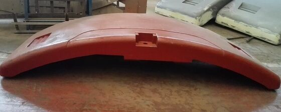 OEM Primer Painting 16 Ton Sand Cast Iron Counterweight Shot Blasting And Grinding Surface