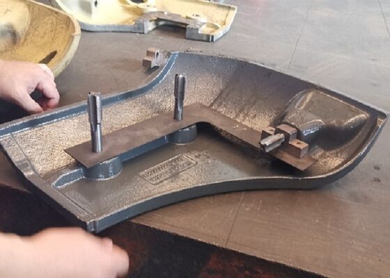 Sand Casting Iron Construction Machinery Parts Little Counterweight With Finish Painting
