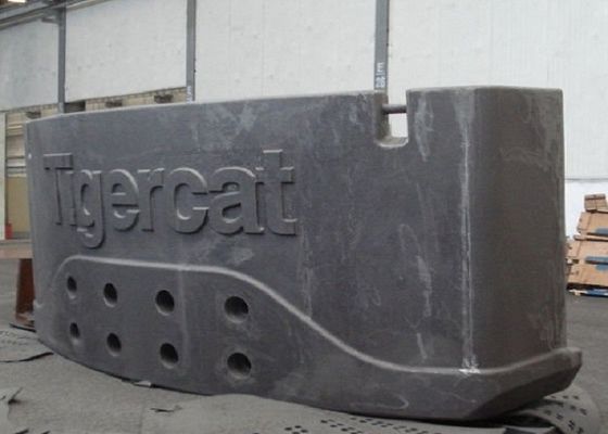 OEM Cast Iron Engineering Vehicle Huge Counterweights With Finish Painting Delivery on Time