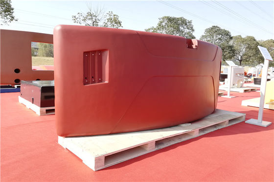 OEM Primer Painting 16 Ton Sand Cast Iron Counterweight Shot Blasting And Grinding Surface