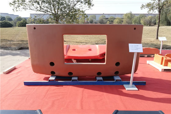 Forestry Machinery Huge Sand Cast Iron Counterweight Compact Structure OEM Service