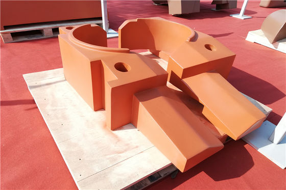 Sand Cast Iron Small Size 1 - 2 Ton Counter Weight For Electric Forklift Vacuum Process OEM Service