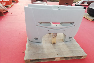 Sand Casting Electric Forklift Counterweight Gray Iron Material Primer Coating