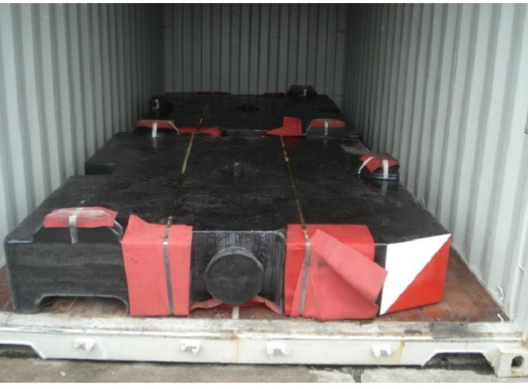 OEM High-Quality 10000kg Grey Iron Cast Counterweight for Industrial Machinery