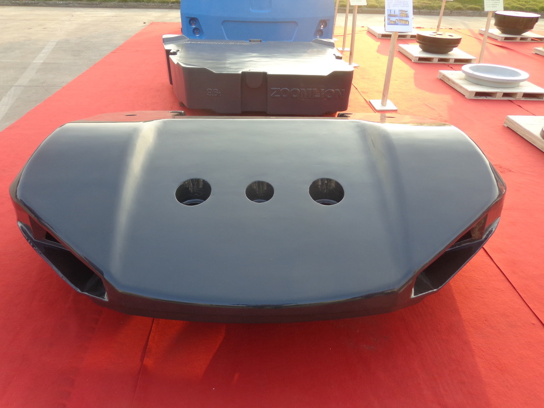 OEM Sand Cast Iron Huge Counter Weight For Aerial Work Platform and Crawler Crane