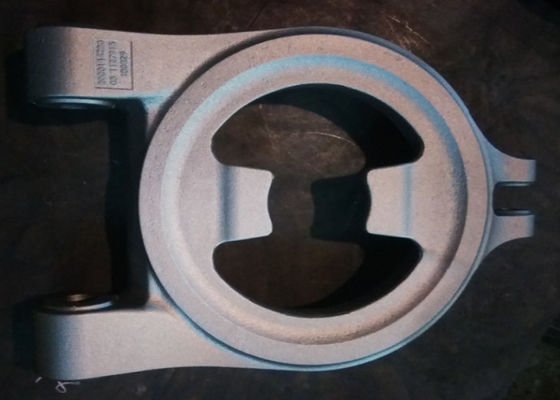 OEM Construction Machinery Resin Sand Casting Iron Round Link With Shot Blasting Surface